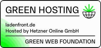 Green Web Foundation: ladenfront.de läuft auf grünem Hosting.